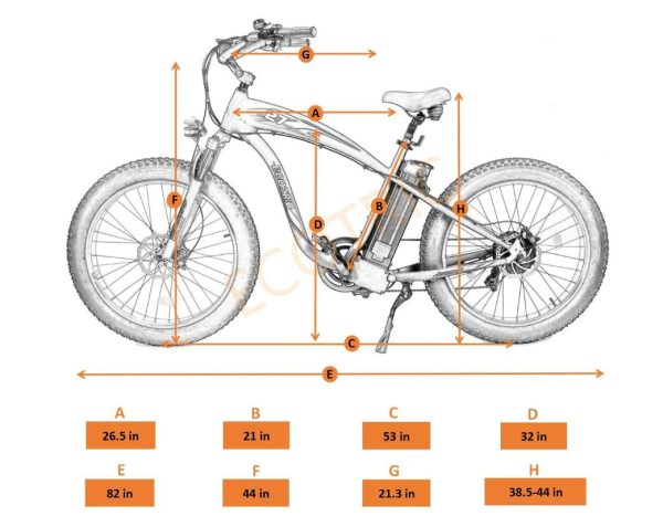 Ecotric Hammer E-Bike 48V 13AH 750W 20 MPH Fat Tire Beach Snow Bike New - Image 12