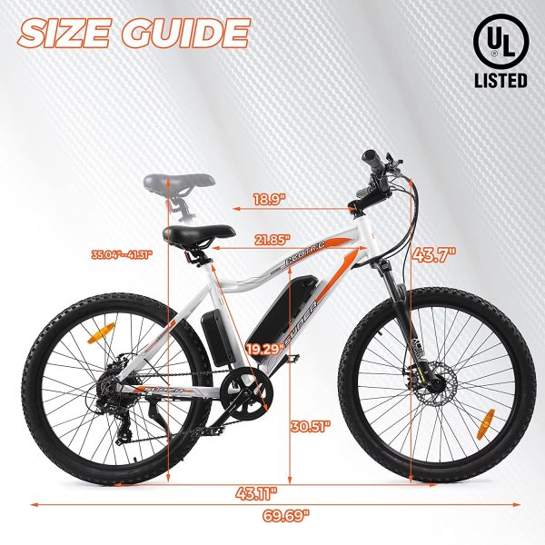 Ecotric Leopard E-Bike 36V 12.5AH 500W 20 MPH Mountain Bike New - Image 7