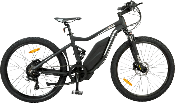 Ecotric Tornado E-Bike 48V 12AH 750W 20 MPH Full Suspension MTB Black TOR26LCD-MB New