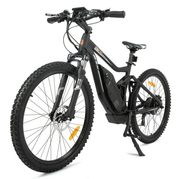 Ecotric Tornado E-Bike 48V 12AH 750W 20 MPH Full Suspension MTB Black TOR26LCD-MB New - Image 2