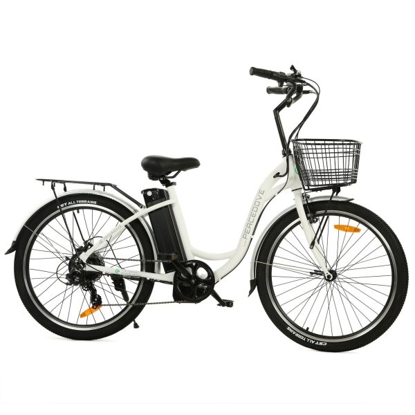 Ecotric Peacedove E-Bike 36V 10AH 350W 15-18 MPH 26" City Bike with Basket and Rear Rack Matte Black New - Image 4